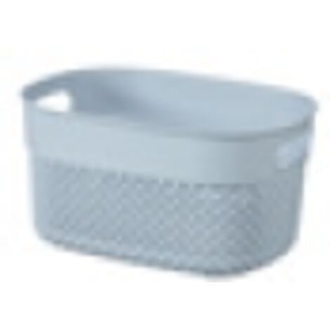 Contenitore kis filo baskets XS stone blu cm23,5x17,5x12h