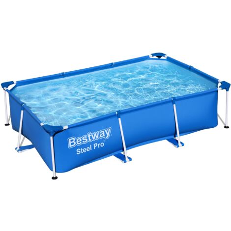 Piscina fuori terra 56403 Bestway Steel Pro rettangolare 259x170x61cm