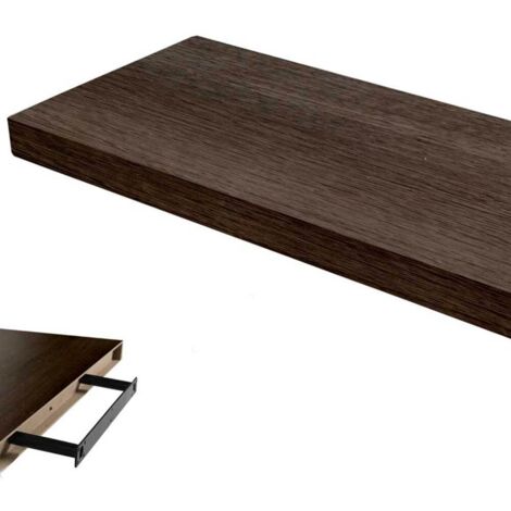 Mensola wenge rettangolare scaffale 40x25x4 cm (1/4)