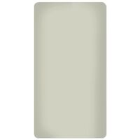 KLULK Lenzuolo Sotto Con Angoli Elasticizzati Singolo Tortora,100% Percalle Di Cotone 90 x 200 + 27Cm, Made In Italy