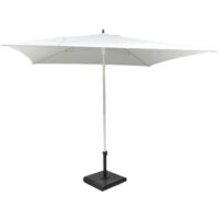 Ombrellone Sunset 3×3 m Bianco Palo Centrale in Alluminio