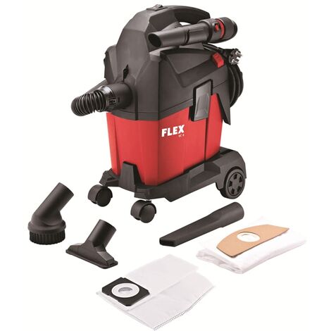 Flex Kompakt Sauger VC 6 L MC manuelle Filterabreinigung +6 Filtersäcke +Zubehör (1/5)