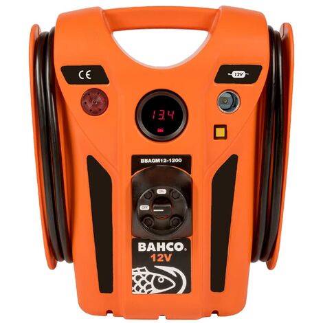 Bahco Booster Starterbatterie Starthilfegerät 12V 1200 CA Starthilfe  Jumpstarter