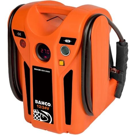 Bahco Booster Starterbatterie Starthilfegerät KFZ Hybrid 12/24V 1200 CA  /2400 CA