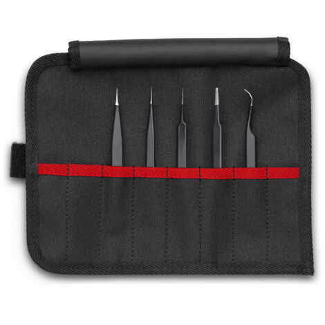 KNIPEX 92 00 01 ESD Universalpinzetten-Set ESD 5-teilig 90 mm