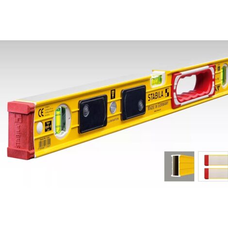 STABILA Wasserwaage Type 196-2 LED, 122 cm, mit beleuchteten Libellen - 17393 (1/5)