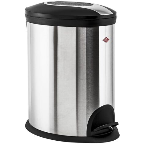 Wesco Mülleimer Abfalleimer Treteimer 20 Liter Edelstahl matt / Kunststoff (1/6)
