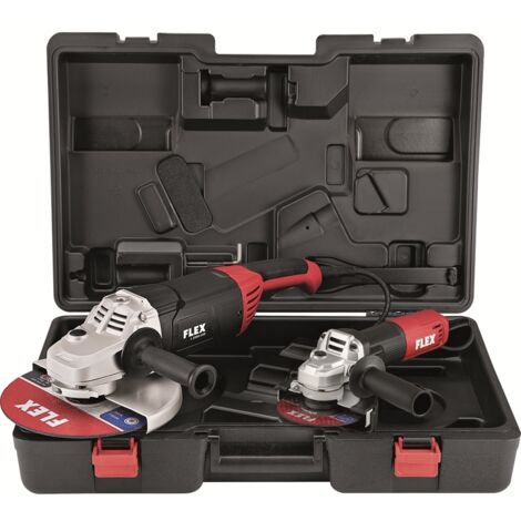 Flex Winkelschleifer Set L 2200 230 + L 1100 125 Set 230/CEE