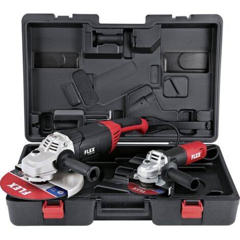 Flex Winkelschleifer Set L2200 230 2200 Watt und L 850 125 850 Watt, im Koffer