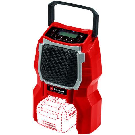 Einhell – Akku-Radio TC-AR 18 Li – 18V Lithium-Ionen – AM/FM, Bluetooth, 10 Speicherplätze – Wandbefestigung, klappbare Antenne (1/5)