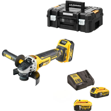 DeWALT DCG405P3 Akku Winkelschleifer 18V 5Ah Ø125mm bürstenlos 3 Akkus & Koffer