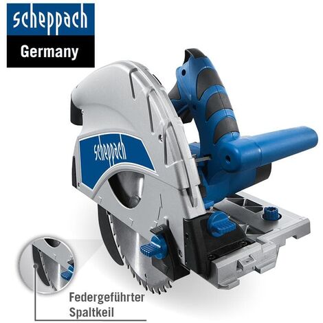 75mm Scheppach Kippschutzriegel Tauchsäge Schnitttiefe PL75 1600W, inkl.