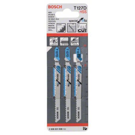 Bosch Stichsägeblatt Special for Alu T 127 D 3er 2608631508