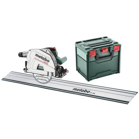 METABO Set Akku-Tauchkreissäge KT 18 LTX 66 BL Set (691172840) mit Führungsschiene FS 160 metaBOX 340