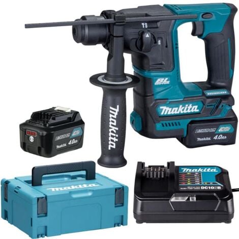 Makita Akku Bohrhammer HR166DSMJ 10,8 V SDS-plus 2x 4,0 Ah Akkus und Ladegerät