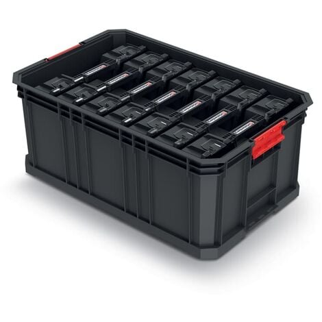 Kistenberg Sortimentskasten Set Kleinteilemagazin Box Modular Solution Korb 7tlg, Version: KMS553520R7, 520 x 329 x 210