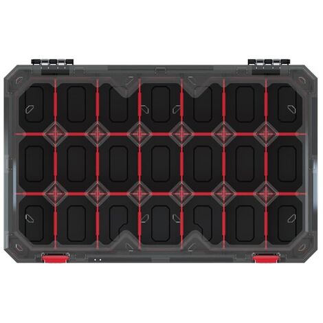 Kistenberg Sortimentskasten Sortierbox Kleinteilemagazin Organizer + Trennstege, Version: KTI6040S, 598 x 390 x 110