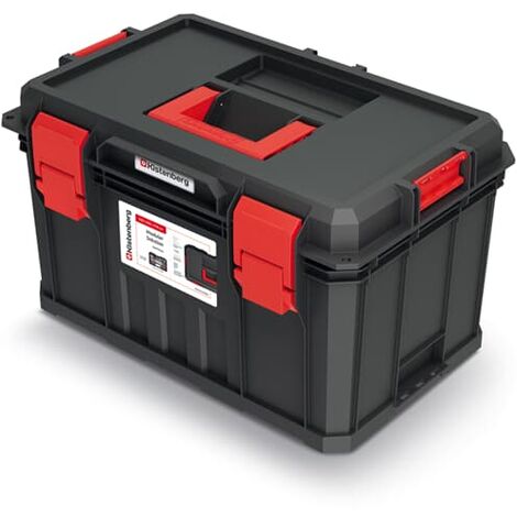 Kistenberg Werkzeugkiste Werkstattkoffer Werkzeugkasten Toolbox stapelbar, Version: KMS553530R2, 530 x 355 x 310
