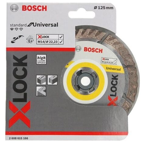 Standard Bosch for Sägeblatt, Ausführung: 125mm Diamant X-LOCK Diamanttrennscheiben Universal