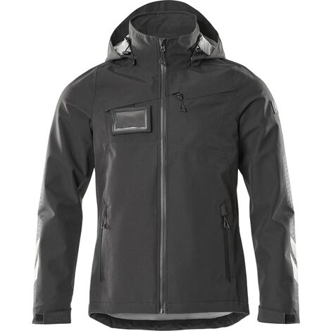 MASCOT ACCELERATE Hard Shell Jacke 18301 atmungsaktiv, winddicht und wasserdicht, Farbe: Schwarz - 09, Größe: XL (1/5)