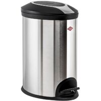Wesco Mülleimer Abfalleimer Treteimer 12 Liter Edelstahl matt / Kunststoff