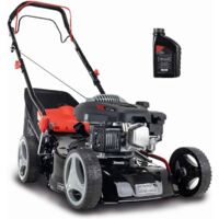 Scheppach Benzin Rasenmäher RM420A 3,3PS 5in1 mit Antrieb Breite 42cm 0,6 L Öl