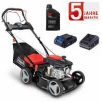 Scheppach Benzin Rasenmäher RM420AE + Öl 3,5PS Antrieb + Hybrid-Start