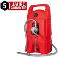 WALTER Kraftstofftrolley 53 L 8L/min 6" Räder 3m Zapfschlauch mit Handkurbel