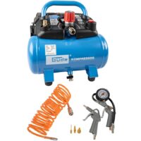 Güde Kompressor 6L 8Bar Airpower Druckluftkompressor tragbar ölfrei Zubehörset