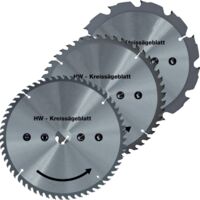 Walter Hartmetall Sägeblatt Set 160mm Ø für Handkreissäge Tischkreissäge