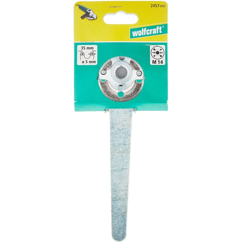 Wolfcraft Chiave Per Dadi Smerigliatrice Angolare - 2453000, Perni 30mm, Acciaio Resistente - Foto 6