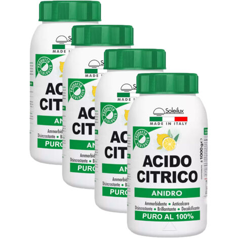 4X Acido Citrico Anidro 1kg Prodotto Ecologico (1/4)