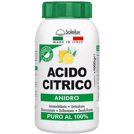 1X Acido Citrico Anidro 1kg Prodotto Ecologico (1/4)