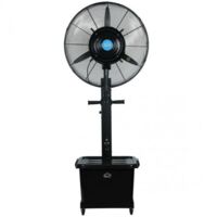 Ventilatore Nebulizzatore Raffrescatore 66 cm con Tanica 41L, 3 Velocità, Altezza 175 cm, 260W 220V, Raffrescatore ad Acqua per Esterni, Eventi, Ristoranti, Bar e Giardini