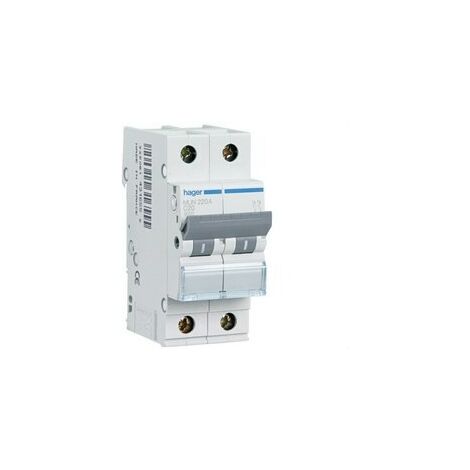 Interruptor magnetotermico para vivienda Hager MN516V 1P+N 16A CURVA-C