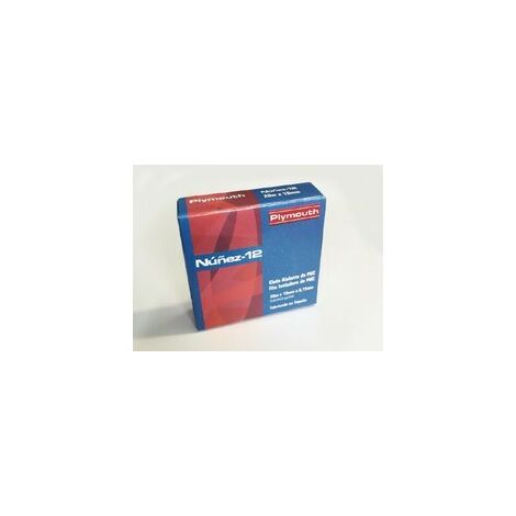 Cinta adhesiva de PVC NÚÑEZ-12 20x19x0,15 negro para aplicaciones eléctricas PLYMOUTH 5082