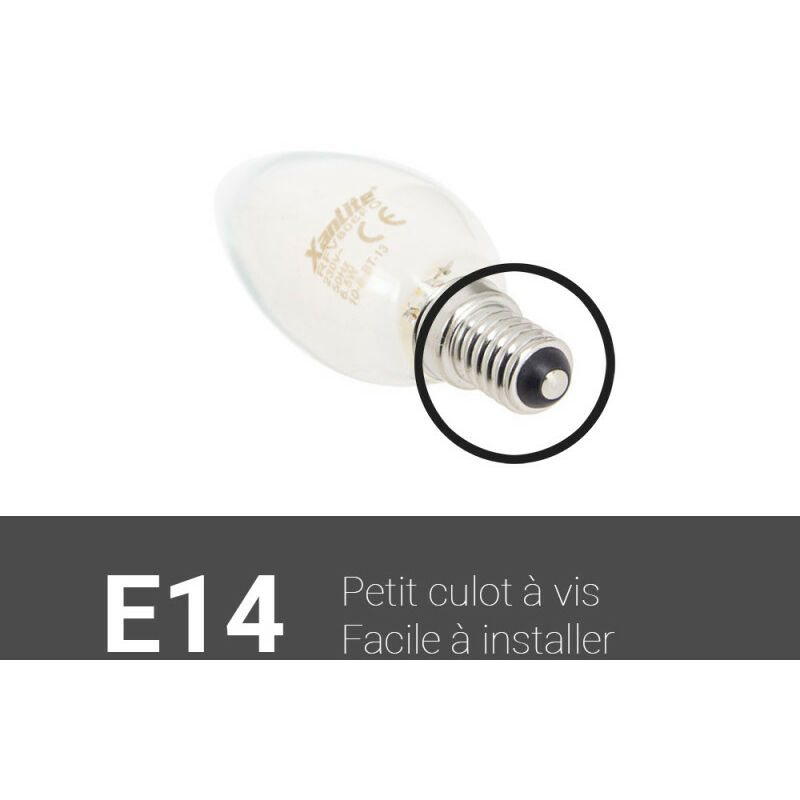 Ampoule à intensité variable LED VINTAGE B35 E14/4W/230V 2700K