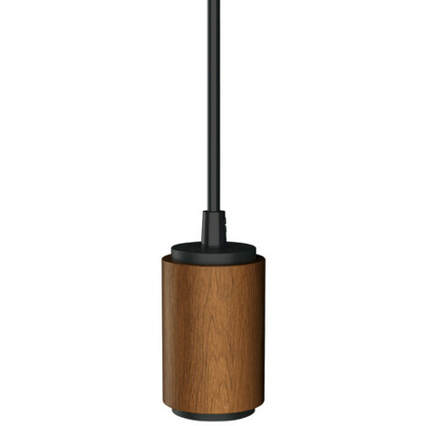 Xanlite - Suspension douille effet bois, culot E27, câble de 120cm, IP20 - SDVEW (1/4)