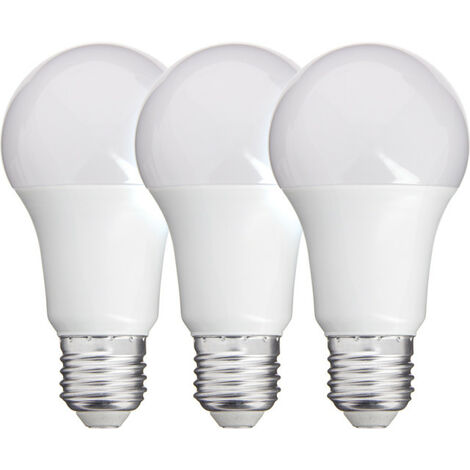 Xanlite - Lot de 3 Ampoules SMD LED A60 Opaques, culot E27, 806 lumens, conso. 8,8W éq. 60W, Blanc chaud - PACK21EE806GIW (1/4)