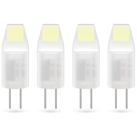 Xanlite - Lot de 4 Ampoules SMD LED Capsules, culot G4, 100 lumens, conso. 1W éq. 10W, Blanc chaud - PACK31ALG4100IW