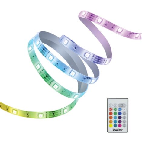 Xanlite – Ruban LED 5m RVB USB – Éclairage flexible pour ambiance personnalisée – Alimentation par USB – SKU LSBK5RVBUSB (1/5)