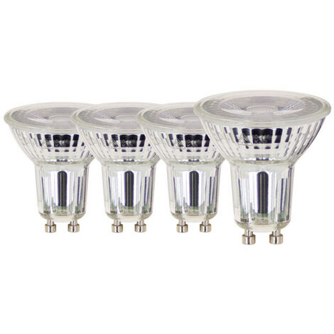 Ampoule LED spot, culot GU10, consommation de 5W pour une équivalence de  50W, intensité lumineuse de 345 lumens, lumière blanc c