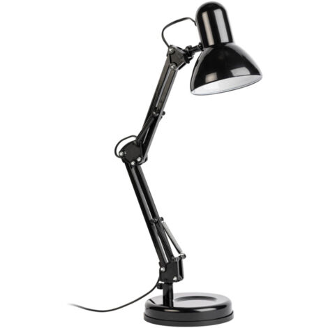Lampe à poser en métal noir – Culot E27 – Puissance 25W – Design moderne pour intérieur contemporain – Éclairage élégant – Mathias Luminaires (1/3)