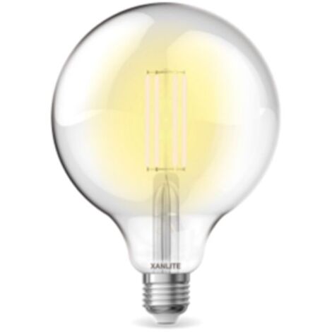 Ampoule à filament LED G125, culot E27, 7,2W (eq. 100W), 1521 lumens, Blanc chaud, Classe A