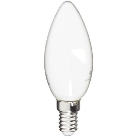 Xanlite - Ampoule à filament LED Flamme Opaque, culot E14, 7W (eq. 75W), 1055 lumens, Blanc chaud - RFV1055FO (1/5)