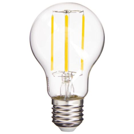 Ampoule à filament LED A60, culot E27, 2,3W (eq. 40W), 485 lumens, Blanc chaud, Classe A (1/5)