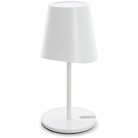Xanlite - Lampe à poser LED IP44, 250 lumens, rechargeable USB-C, 38cm, CCT & Dimmable, Blanc - LPM38BD (1/5)