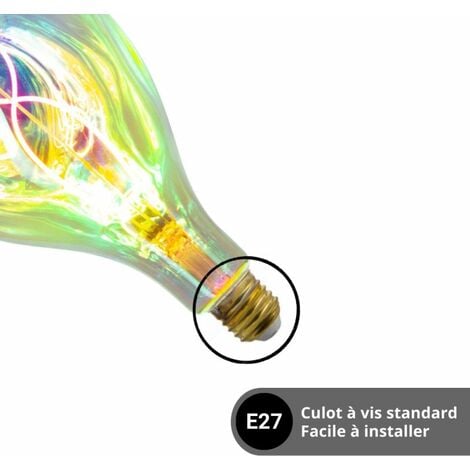 Ampoule LED rechargeable Effet flamme portative télécommande 2000K