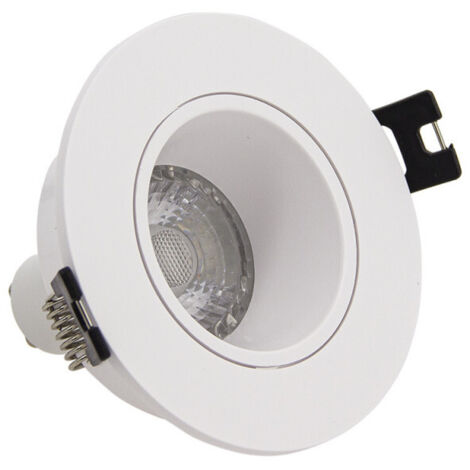 Xanlite – Spot LED encastrable GU10 4W blanc chaud 2700K – Angle 36° – Installation rapide – SP50RAB (1/5)