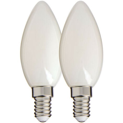 SLV Ampoule LED dépolie C35 E14 - blanc chaud